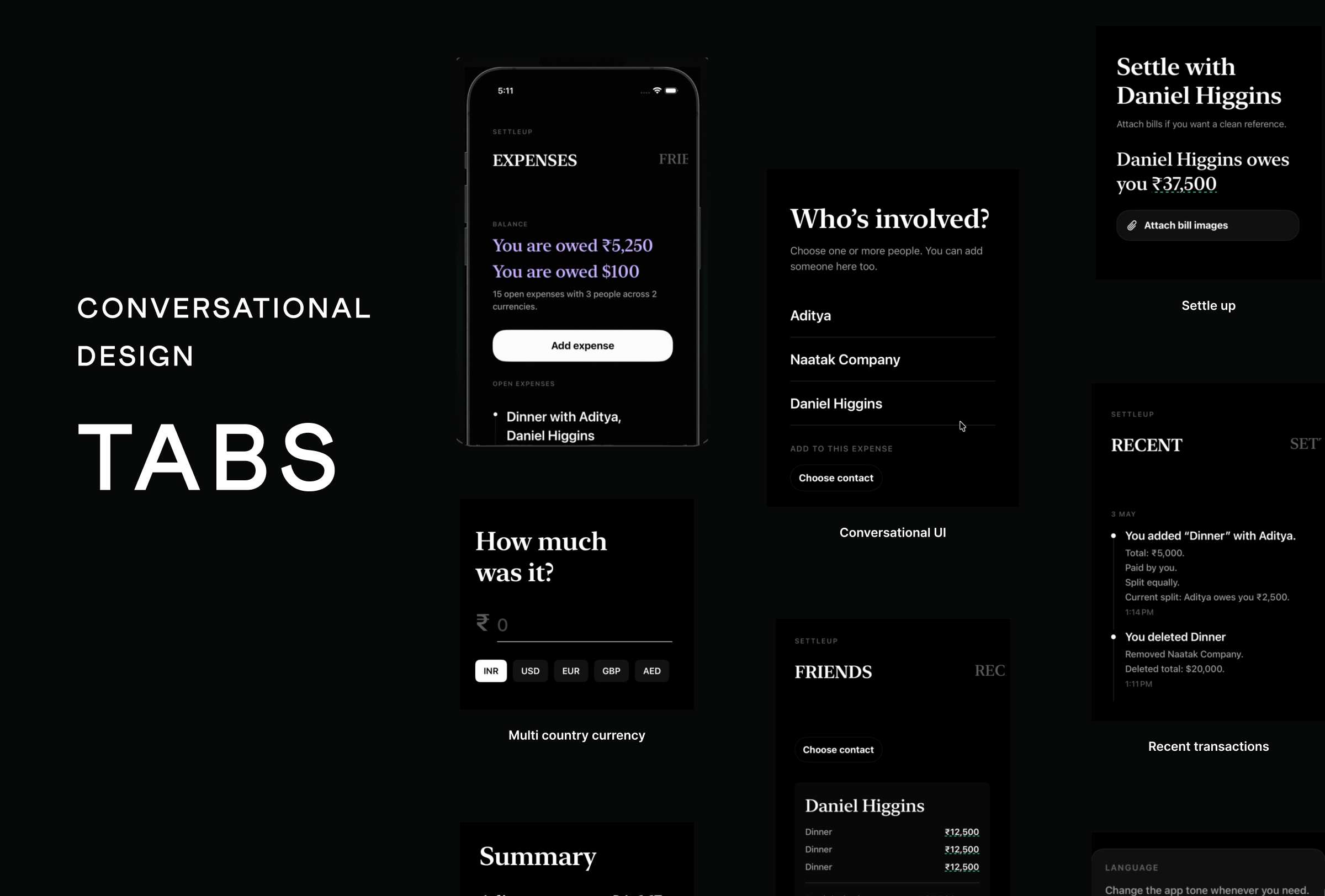 Conversational design project preview