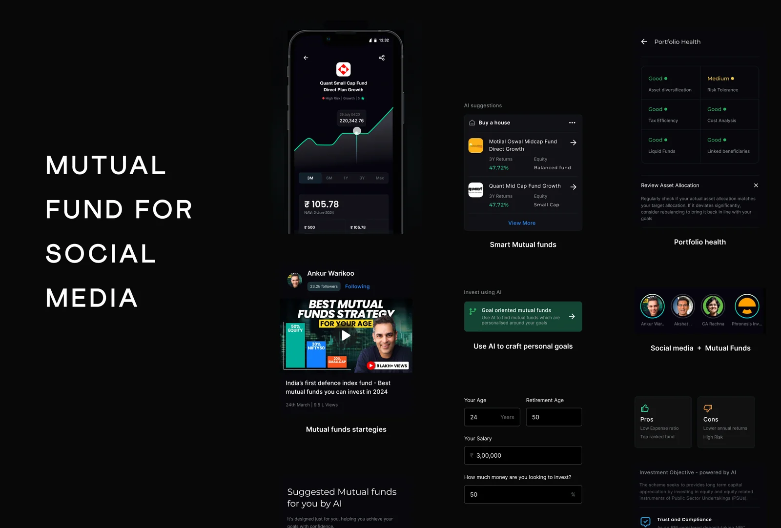 Mutual fund for social media project preview